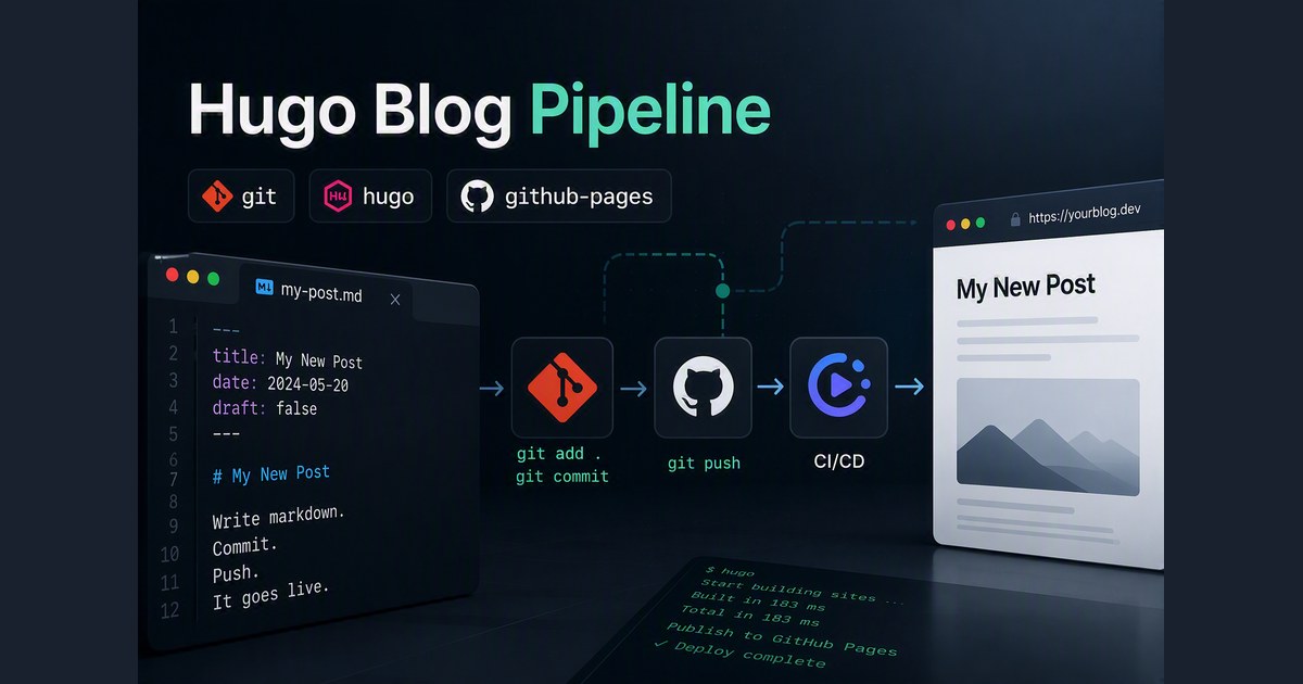Hugo Blog Pipeline